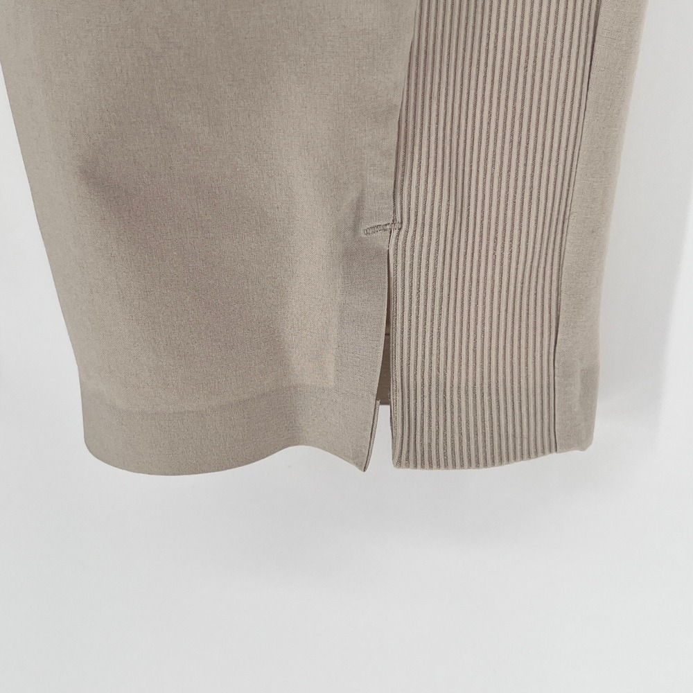 Athleta Brooklyn Ankle Pant 12 Beige Khaki Travel Stretch Tapered Pants - Picture 5 of 13